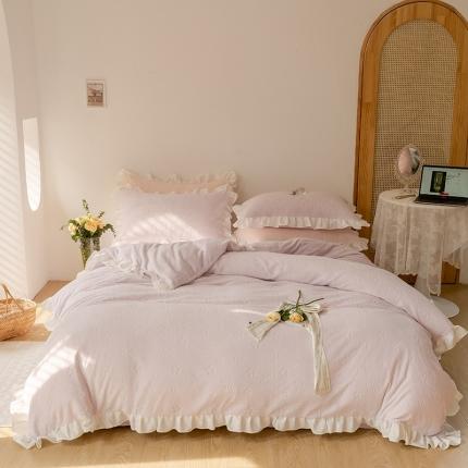 FORTWO 2022新款230克全消光牛奶绒四件套奶酪-紫