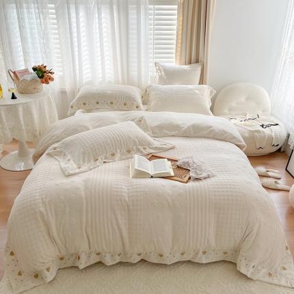 91家纺网 家纺一手货源 找家纺 馨蕊 2021秋冬轻奢煦暖绒系列新品-奈雪 月光白