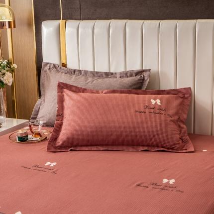 91家纺网 家纺一手货源 找家纺 凯磊 2021新款.加厚磨毛单枕套一只 一抹清香