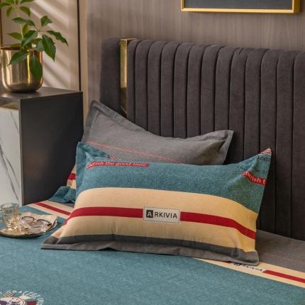 91家纺网 家纺一手货源 找家纺 凯磊 2021新款.加厚磨毛单枕套一对 骑士