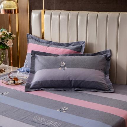 91家纺网 家纺一手货源 找家纺 凯磊 2021新款.加厚磨毛单枕套一对 温婉瞬间