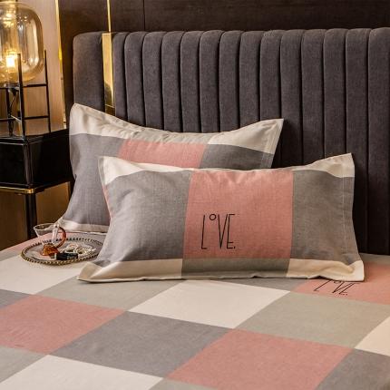 91家纺网 家纺一手货源 找家纺 凯磊 2021新款.加厚磨毛单枕套一对 向往