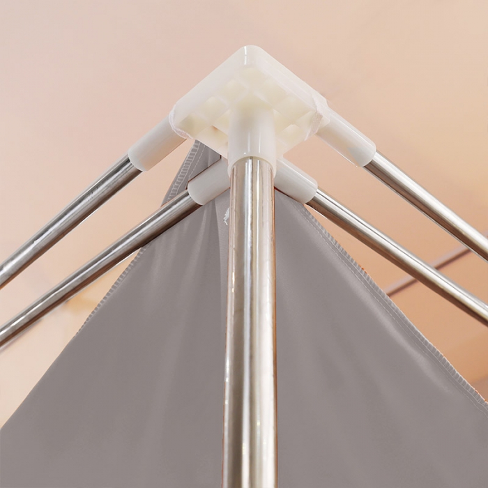 91家纺网 家纺一手货源 找家纺 艾晶美家纺 2021新款公主双杆落地双层床幔蚊帐 银灰