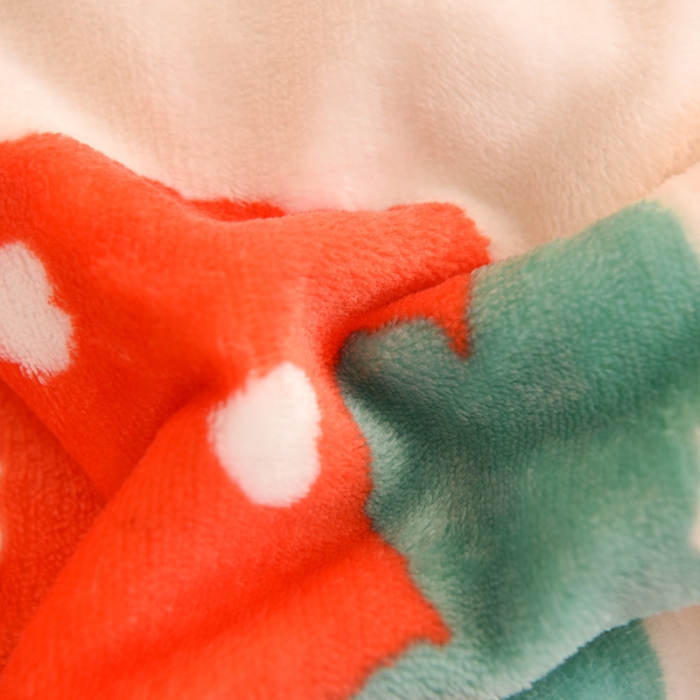 91家纺网 家纺一手货源 找家纺 眠博士 2021新款印花拼羊羔绒单被套 开心草莓