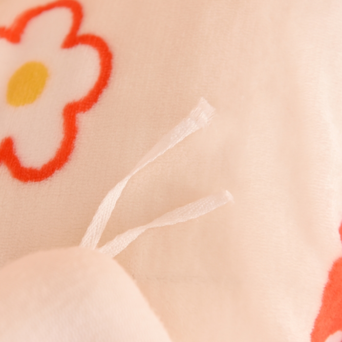 91家纺网 家纺一手货源 找家纺 眠博士 2021新款印花拼羊羔绒单被套 开心草莓