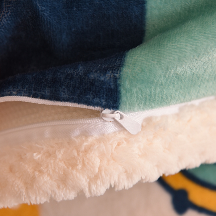 91家纺网 家纺一手货源 找家纺 眠博士 2021新款印花拼羊羔绒单被套 青春少女