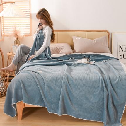 91家纺网 家纺一手货源 找家纺 （总）印季家纺 2024新款华夫格牛奶绒毛毯