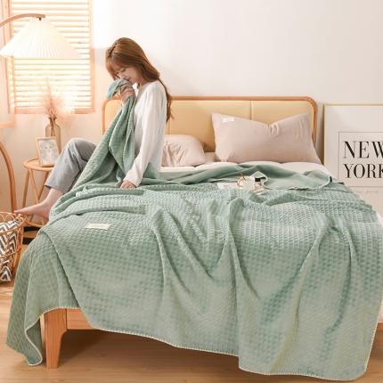 91家纺网 家纺一手货源 找家纺 （总）印季家纺 2024新款华夫格牛奶绒毛毯