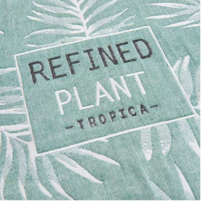 91家纺网 家纺一手货源 找家纺 2021新品混纺三层纱布定位枕巾热带草原-绿52*78cm