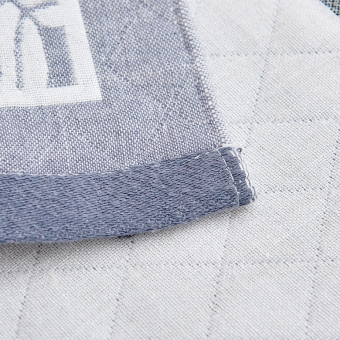 91家纺网 家纺一手货源 找家纺 2021新品混纺三层纱布定位枕巾幸福芭蕉-灰52*78cm