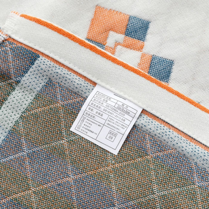 91家纺网 家纺一手货源 找家纺 朴尔家纺 2021新品波西米亚风全棉四层纱布定位枕巾爱丁堡兰