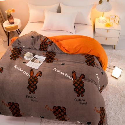 91家纺网 家纺一手货源 找家纺 （总）宅部落 2021新款牛奶绒单被套