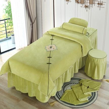 91家纺网 家纺一手货源 找家纺 （总）不打烊家纺 2021新款古韵新生水晶绒美容床罩