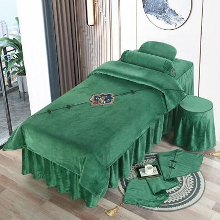 91家纺网 家纺一手货源 找家纺 （总）不打烊家纺 2021新款古韵新生水晶绒美容床罩