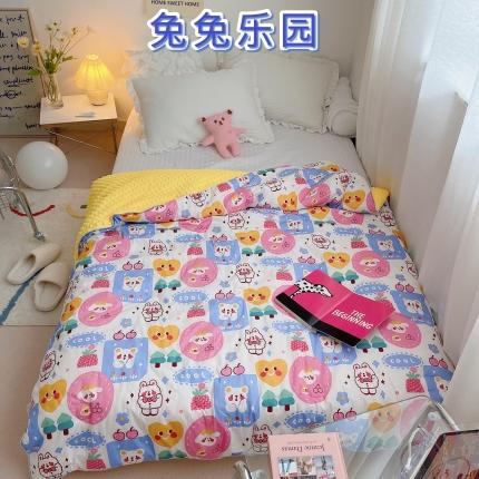 91家纺网 家纺一手货源 找家纺 （总）星期八 2021新韩国超ins进口安抚豆豆冬被子春秋被