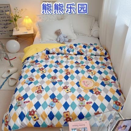 91家纺网 家纺一手货源 找家纺 （总）星期八 2021新韩国超ins进口安抚豆豆冬被子春秋被