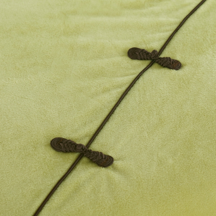 91家纺网 家纺一手货源 找家纺 不打烊家纺 2021新款古韵新生水晶绒美容床罩 果绿