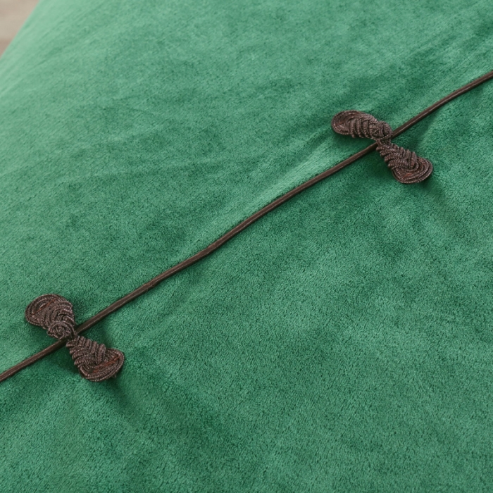 91家纺网 家纺一手货源 找家纺 不打烊家纺 2021新款古韵新生水晶绒美容床罩 墨绿