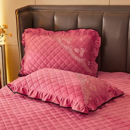 91家纺网 家纺一手货源 找家纺 （总）瑞宝2025新款水晶绒法式单枕套