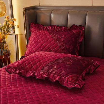 91家纺网 家纺一手货源 找家纺 （总）瑞宝2025新款水晶绒法式单枕套