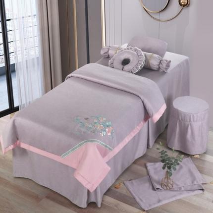 91家纺网 家纺一手货源 找家纺 （总）不打烊家纺 2021新款春风拂面美容床罩套件