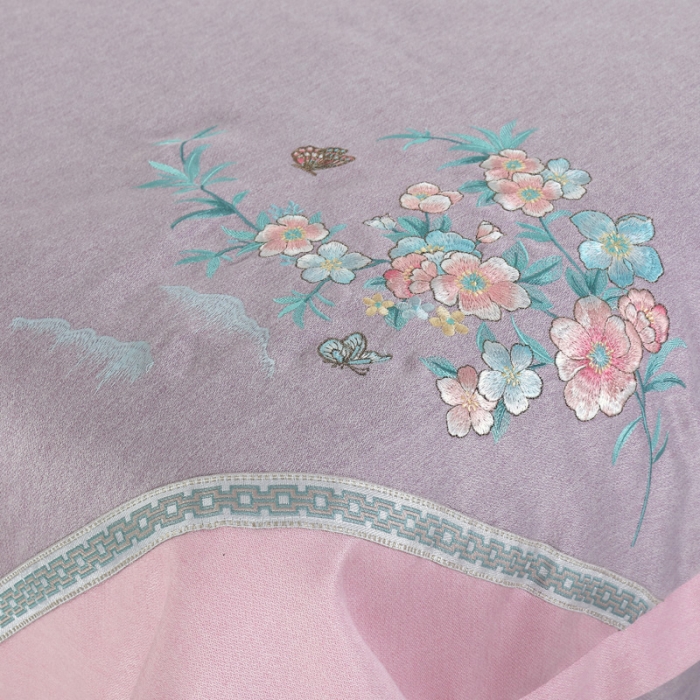 91家纺网 家纺一手货源 找家纺 不打烊家纺 2021新款春风拂面美容床罩套件 紫