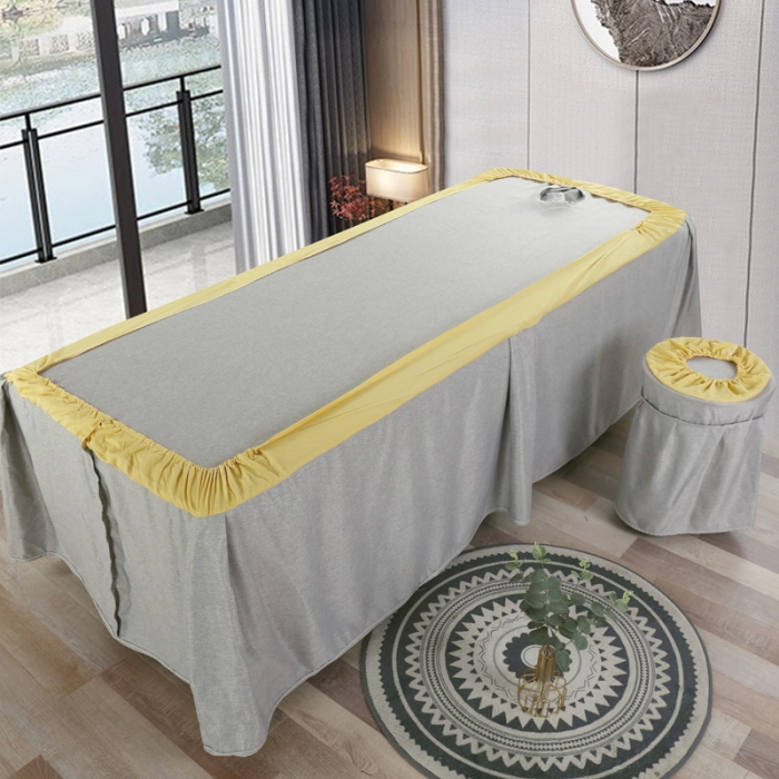 91家纺网 家纺一手货源 找家纺 不打烊家纺 2021新款春风拂面美容床罩套件 灰