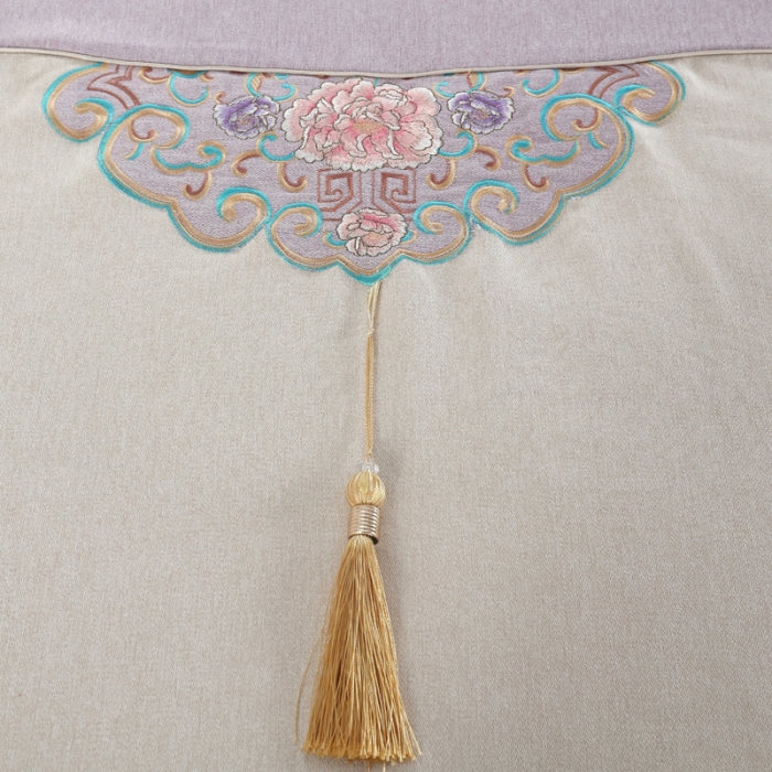 91家纺网 家纺一手货源 找家纺 不打烊家纺 2021新款锦绣中华美容床罩 紫