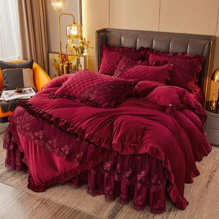 91家纺网 家纺一手货源 找家纺 （总）瑞宝 2025新款水晶绒法式单被套