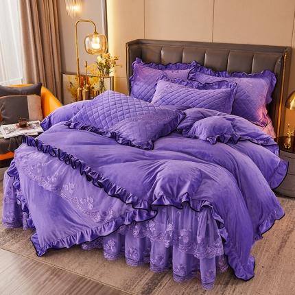 91家纺网 家纺一手货源 找家纺 （总）瑞宝 2025新款水晶绒法式单被套