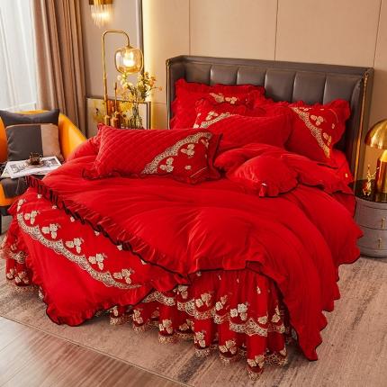 91家纺网 家纺一手货源 找家纺 （总）瑞宝 2025新款水晶绒法式单被套