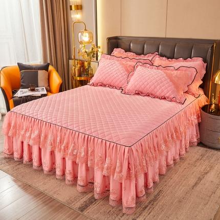 91家纺网 家纺一手货源 找家纺 （总）瑞宝 2025新款水晶绒法式单床裙