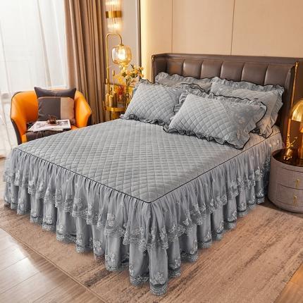 91家纺网 家纺一手货源 找家纺 （总）瑞宝 2025新款水晶绒法式单床裙