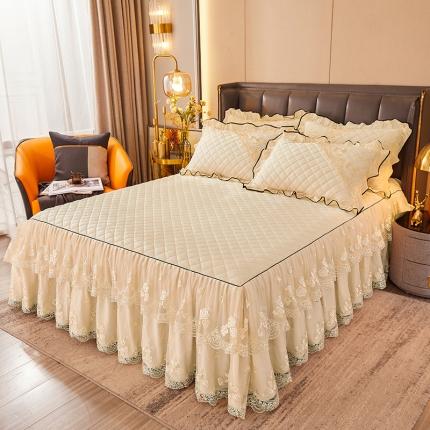 91家纺网 家纺一手货源 找家纺 （总）瑞宝 2025新款水晶绒法式单床裙