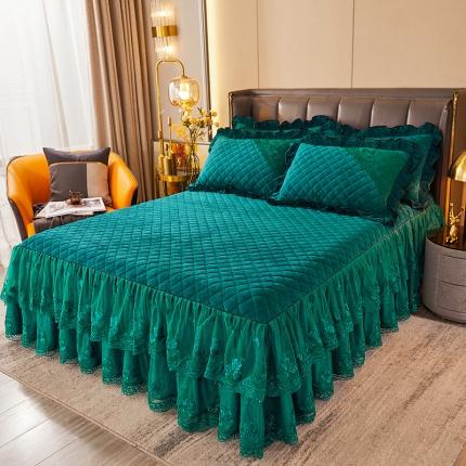 91家纺网 家纺一手货源 找家纺 （总）瑞宝 2025新款水晶绒法式单床裙