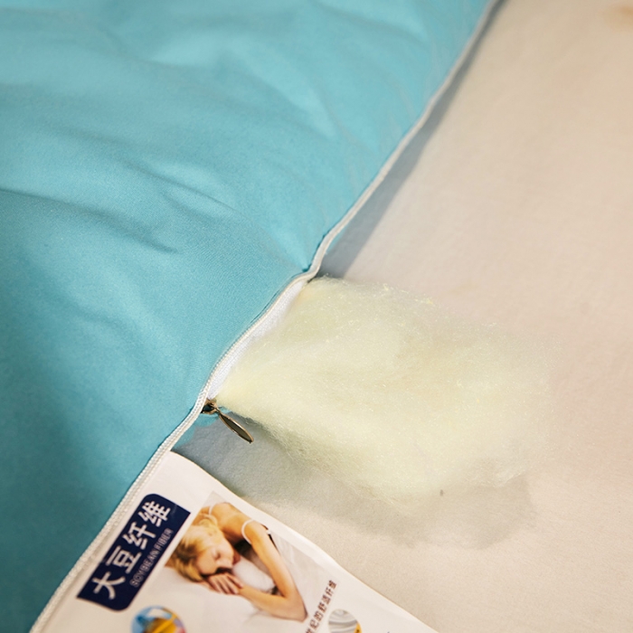 91家纺网 家纺一手货源 找家纺 天瑜家纺 2023洛卡棉冬被秋冬被子丝棉被芯 大豆被-孔雀兰