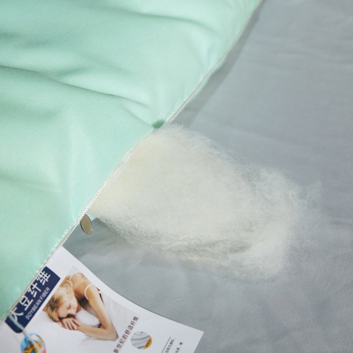 91家纺网 家纺一手货源 找家纺 天瑜家纺 2023洛卡棉冬被秋冬被子丝棉被芯 大豆被-水绿