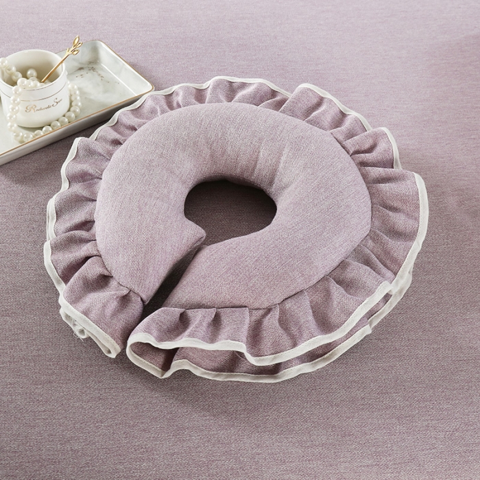 91家纺网 家纺一手货源 找家纺 不打烊家纺 2021新款空谷幽兰美容床罩 浅紫