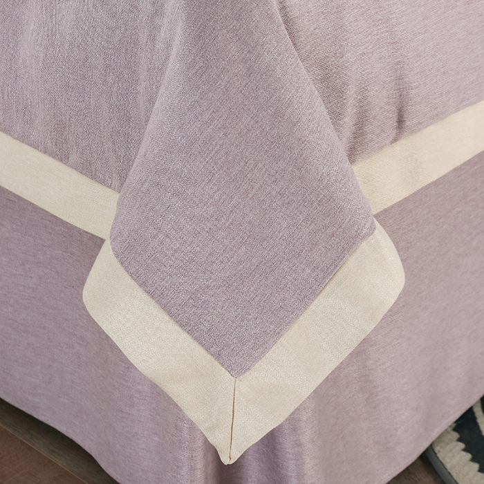 91家纺网 家纺一手货源 找家纺 不打烊家纺 2021新款空谷幽兰美容床罩 浅紫