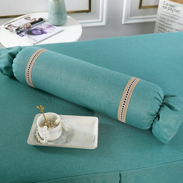 91家纺网 家纺一手货源 找家纺 不打烊家纺 2021新款空谷幽兰美容床罩 湖蓝