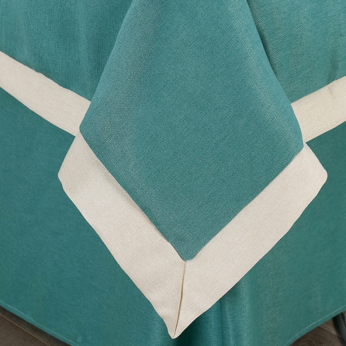 91家纺网 家纺一手货源 找家纺 不打烊家纺 2021新款空谷幽兰美容床罩 湖蓝