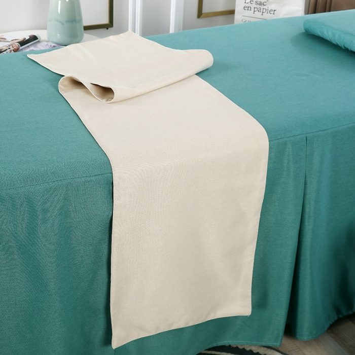 91家纺网 家纺一手货源 找家纺 不打烊家纺 2021新款空谷幽兰美容床罩 湖蓝