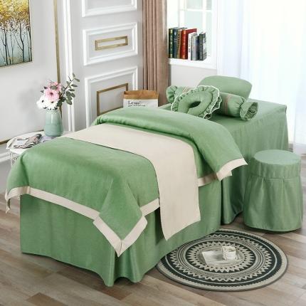 不打烊家纺 2021新款空谷幽兰美容床罩 绿色