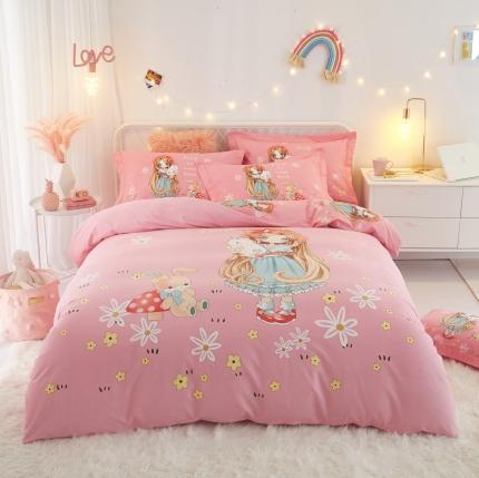 91家纺网 家纺一手货源 找家纺 （总）惠居家 2022大版全棉磨毛四件套中国风花卉