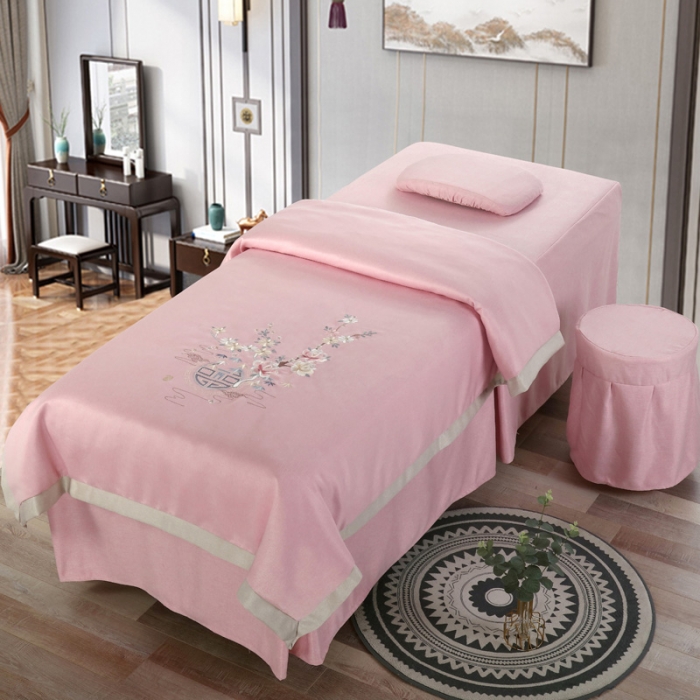 91家纺网 家纺一手货源 找家纺 不打烊家纺 2021新款四季如春美容床罩 粉