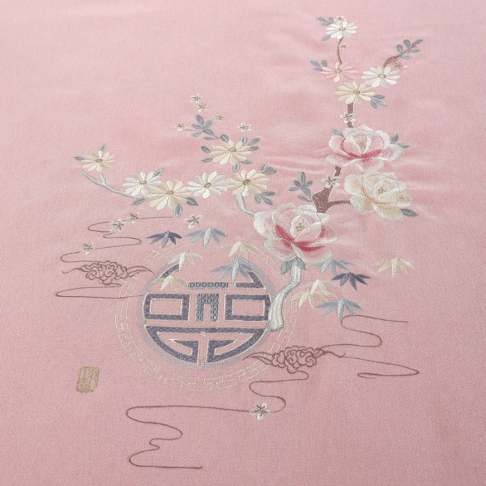 91家纺网 家纺一手货源 找家纺 不打烊家纺 2021新款四季如春美容床罩 粉