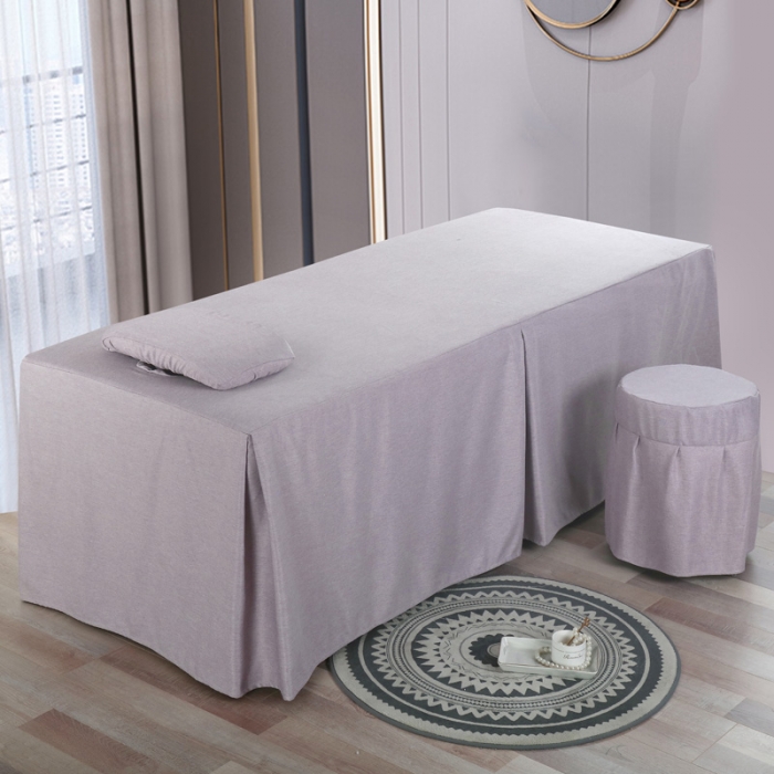 91家纺网 家纺一手货源 找家纺 不打烊家纺 2021新款四季如春美容床罩 紫