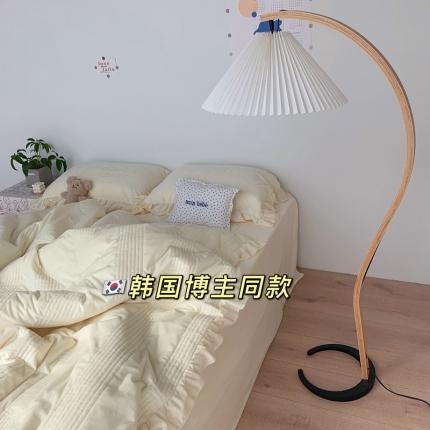 91家纺网 家纺一手货源 找家纺 （总）六巷胡同2021新款ins韩国博主同款夹棉婴儿绒四件套实拍图