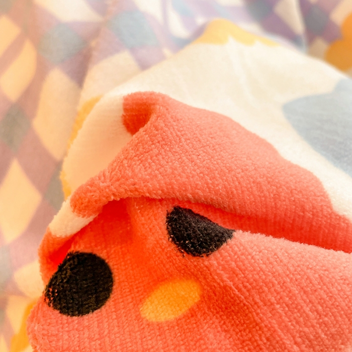 91家纺网 家纺一手货源 找家纺 沐棉 2021新款卡通牛奶绒四件套新拍 动物家族