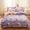 91家纺网 家纺一手货源 找家纺 佰亿莱 2024新款高克重牛奶绒印花四件套 紫罗兰
